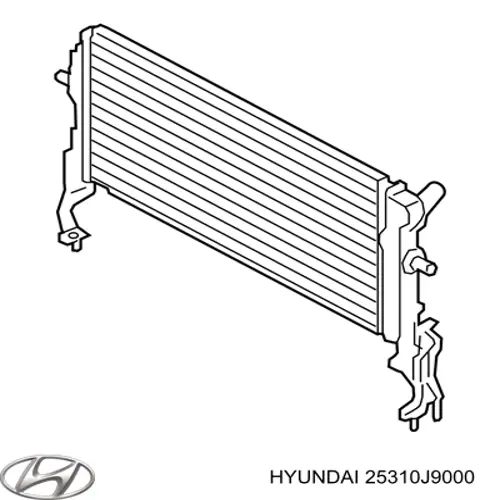  Radiador refrigeración del motor para Hyundai KONA OS