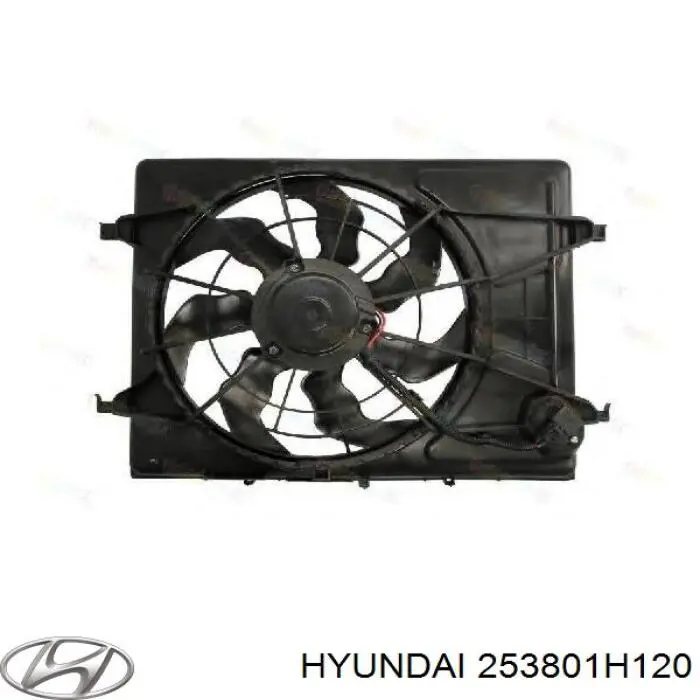  Difusor de radiador, ventilador de refrigeración, condensador del aire acondicionado, completo con motor y rodete para KIA Ceed ED