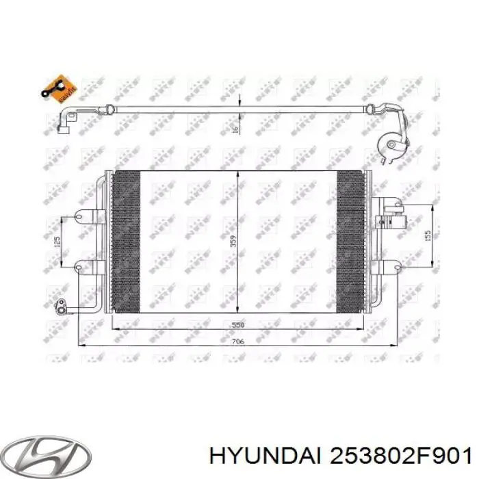  Ventilador (rodete +motor) refrigeración del motor con electromotor completo para KIA Cerato LD