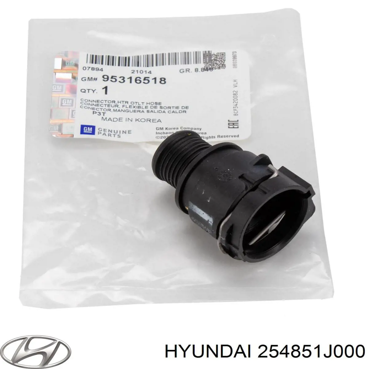  Brida del sistema de refrigeración (triple) para Hyundai Accent SB