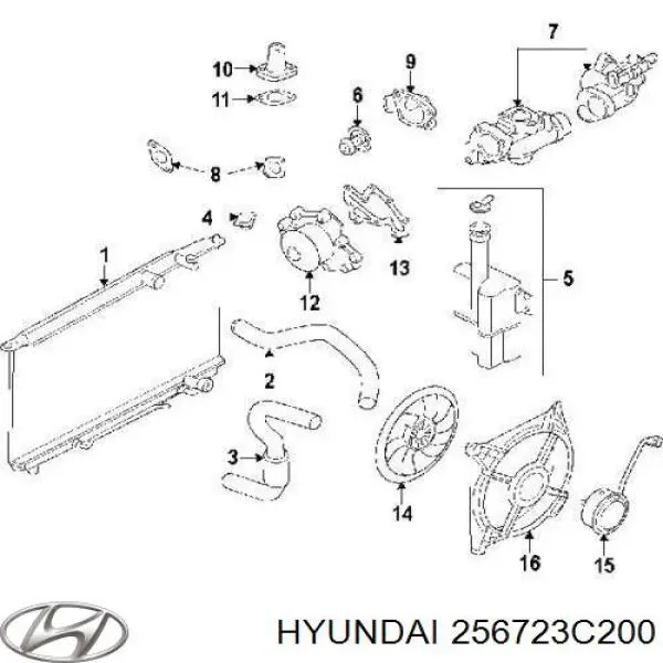 256723C200 Hyundai/Kia 