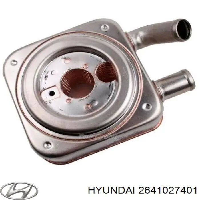 2641027401 Hyundai/Kia radiador de aceite, bajo de filtro