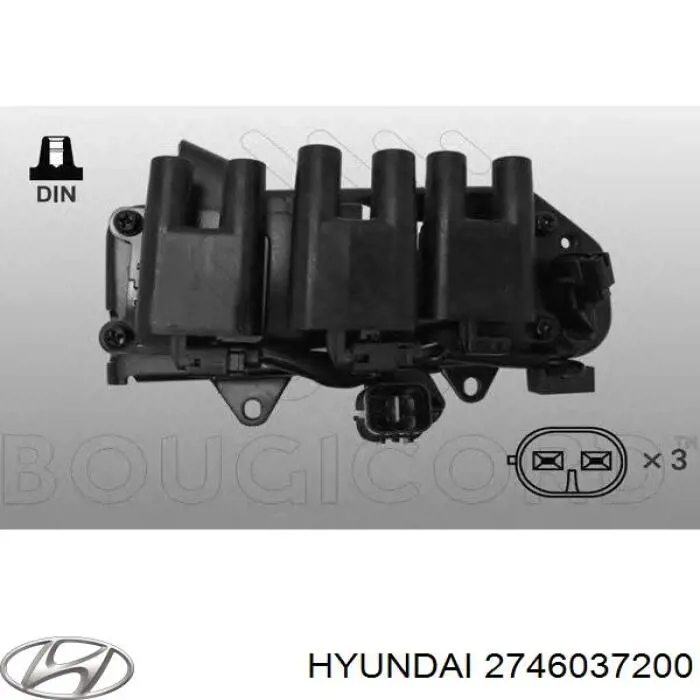 2746037200 Hyundai/Kia juego de cables de encendido