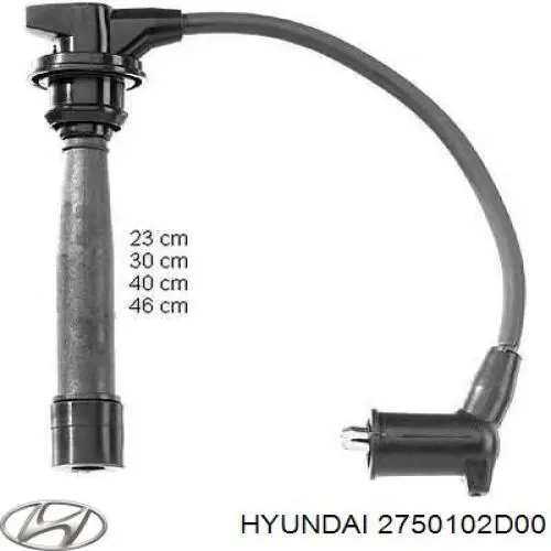 2750102D00 Hyundai/Kia juego de cables de encendido