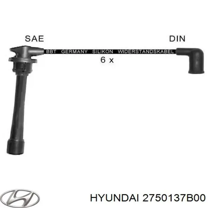 2750137B00 Hyundai/Kia juego de cables de encendido