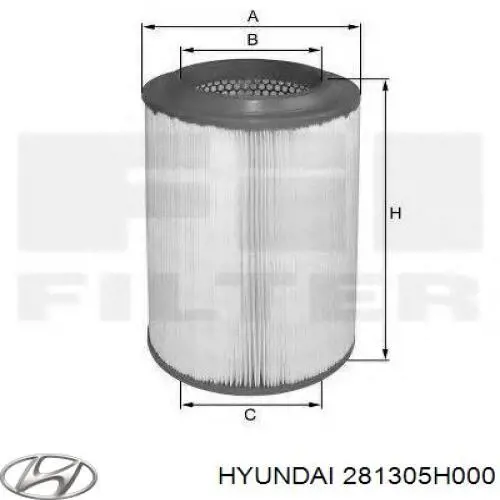 281305H000 Hyundai/Kia filtro de aire