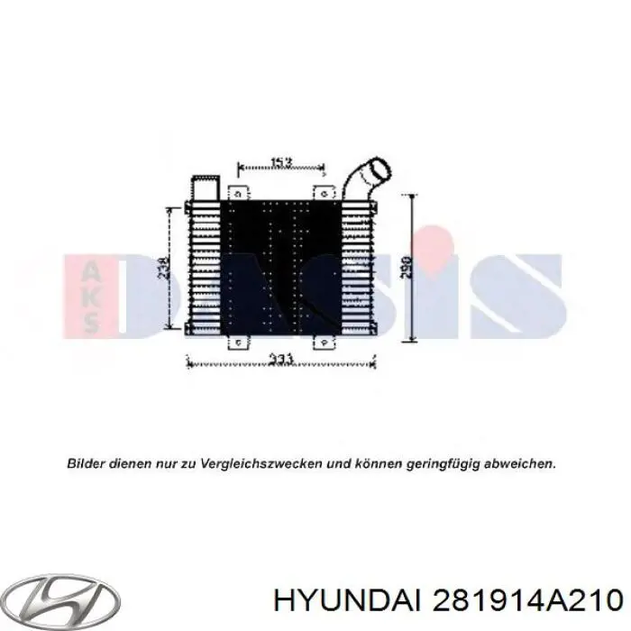 281914A210 Hyundai/Kia radiador de aire de admisión