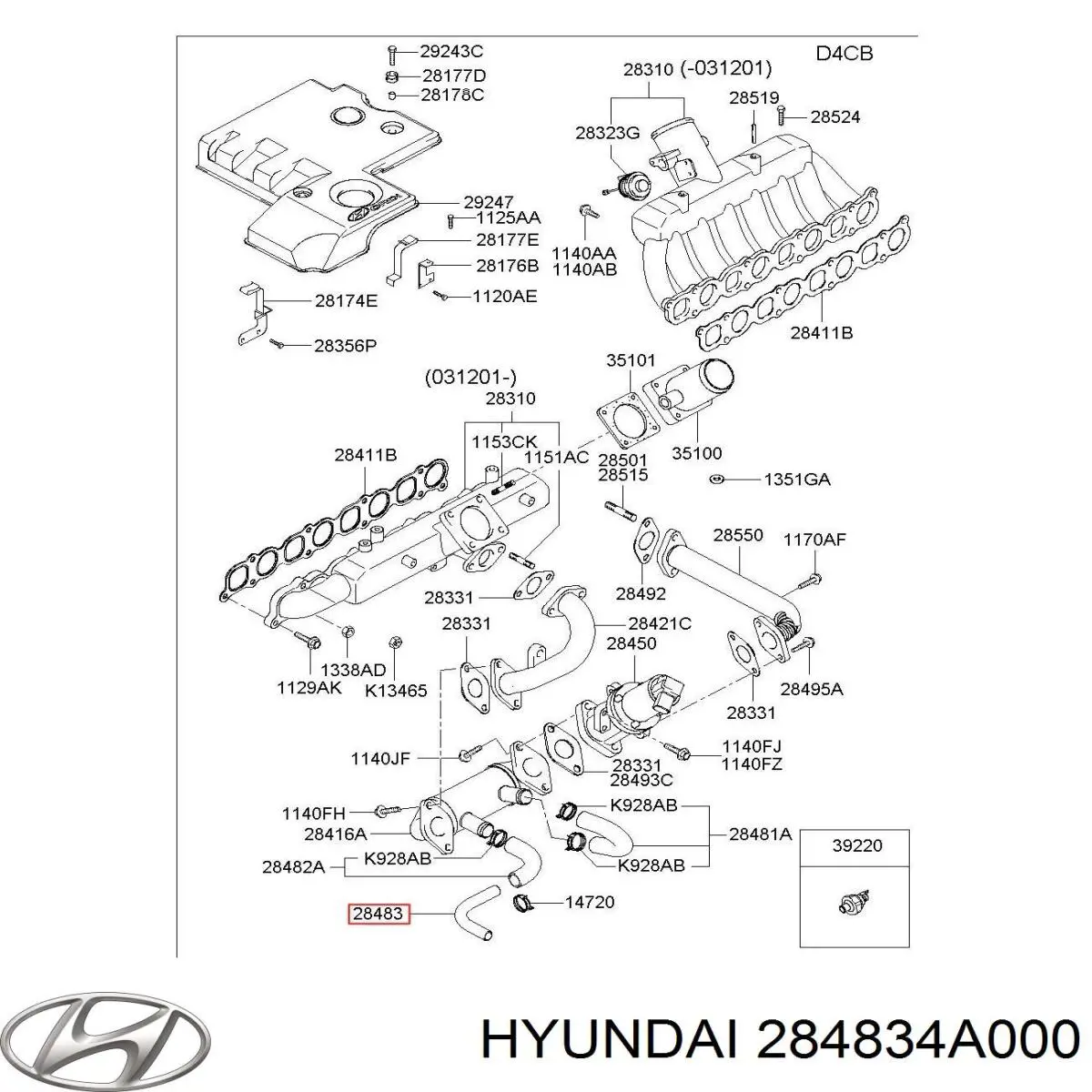 284834A000 Hyundai/Kia 