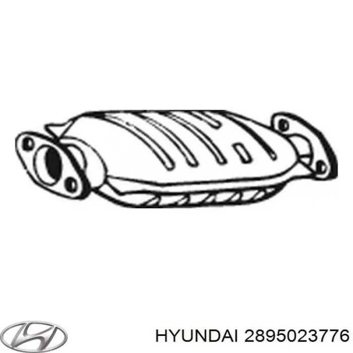 2895023776 Hyundai/Kia catalizador