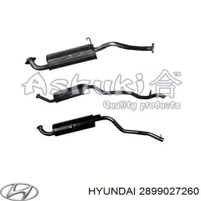 2899027260 Hyundai/Kia catalizador