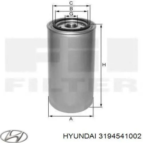 3194541002 Hyundai/Kia filtro combustible