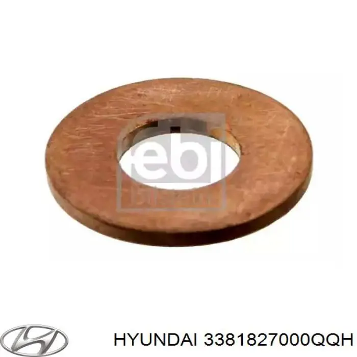 3381827000QQH Hyundai/Kia junta anular, inyector