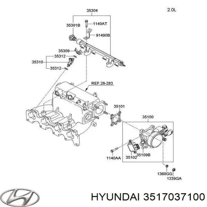  Sensor, posición mariposa para Hyundai H-1 STAREX A1