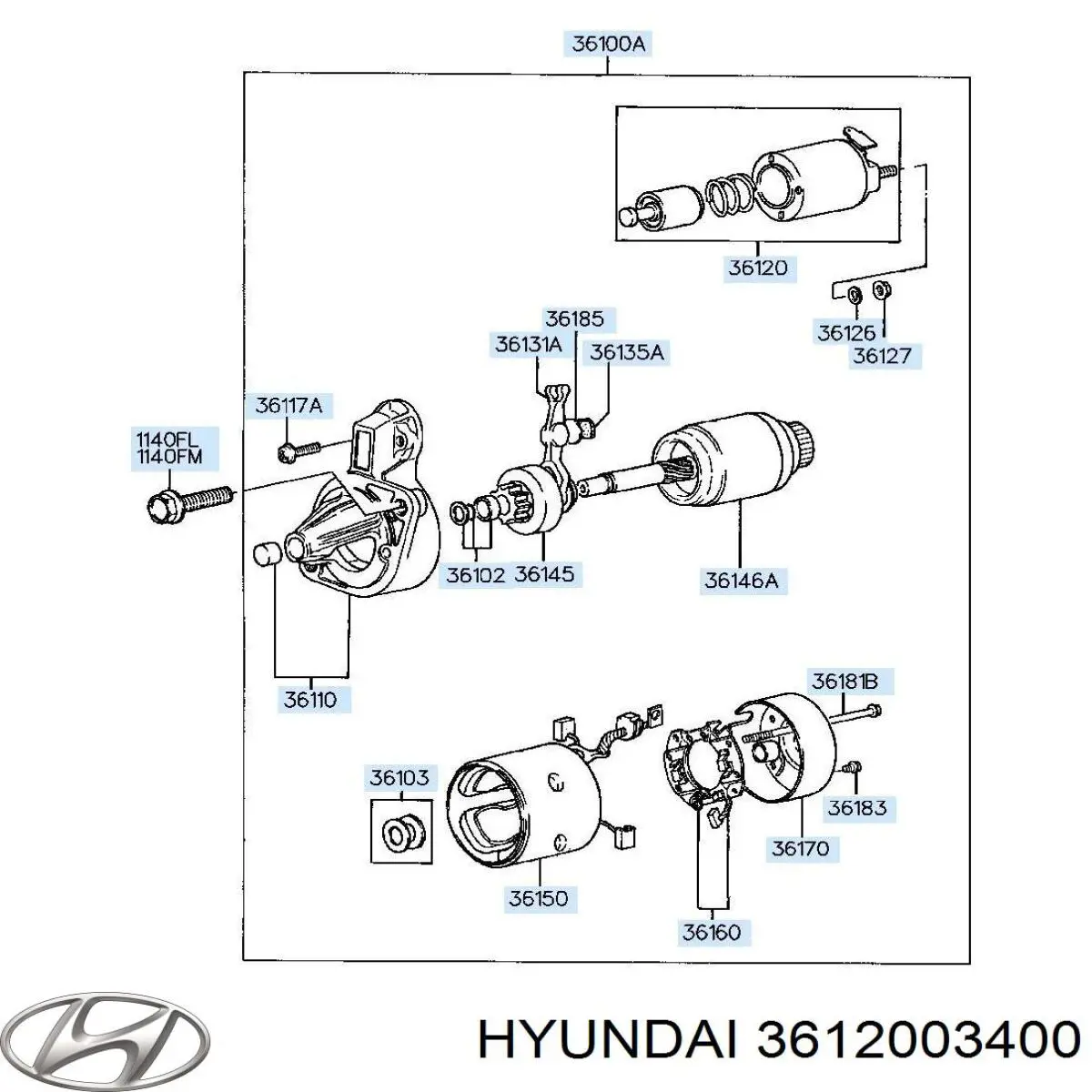  Interruptor magnético, estárter para KIA Sportage 2 