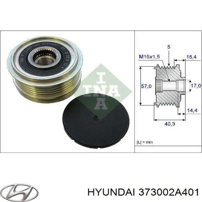 373002A401 Hyundai/Kia alternador