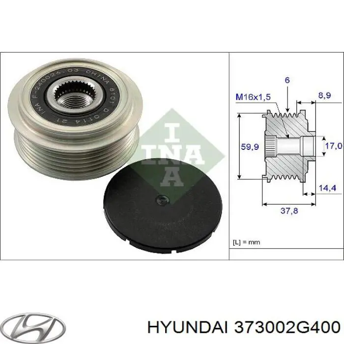 373002G400 Hyundai/Kia alternador