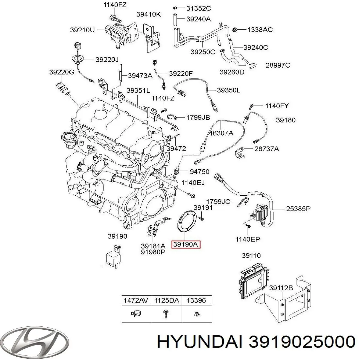 3919025000 Hyundai/Kia 