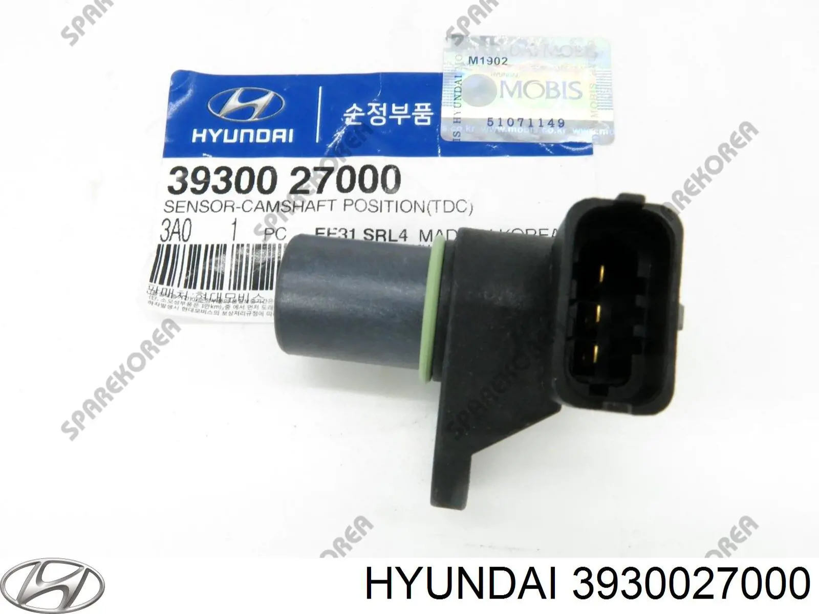 3930027000 Hyundai/Kia sensor de posición del árbol de levas