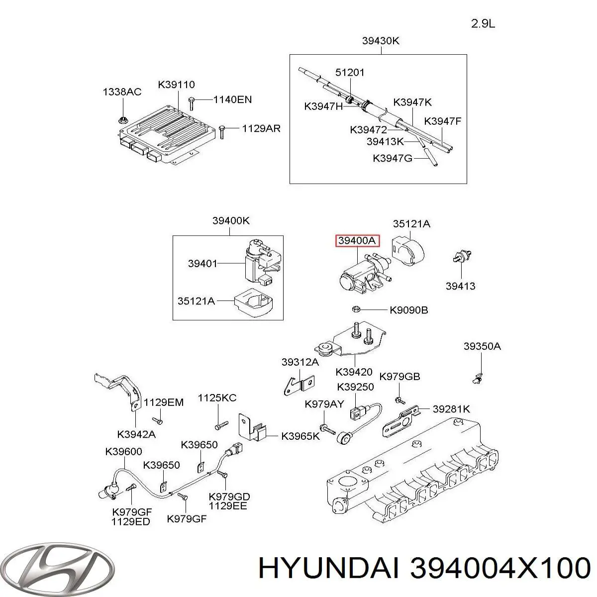  Transmisor De Presion De Carga (Solenoide) para Hyundai Galloper JK