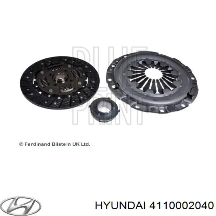 4110002040 Hyundai/Kia disco de embrague