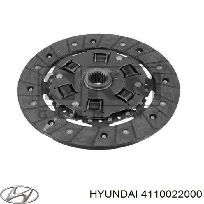 4110022000 Hyundai/Kia disco de embrague