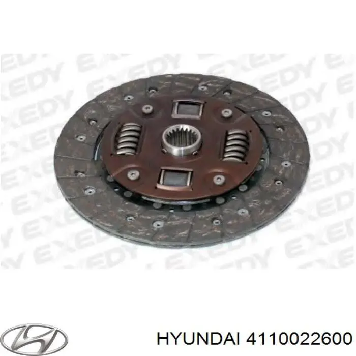 4110022600 Hyundai/Kia disco de embrague