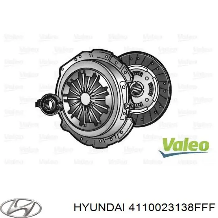 4110023138FFF Hyundai/Kia disco de embrague