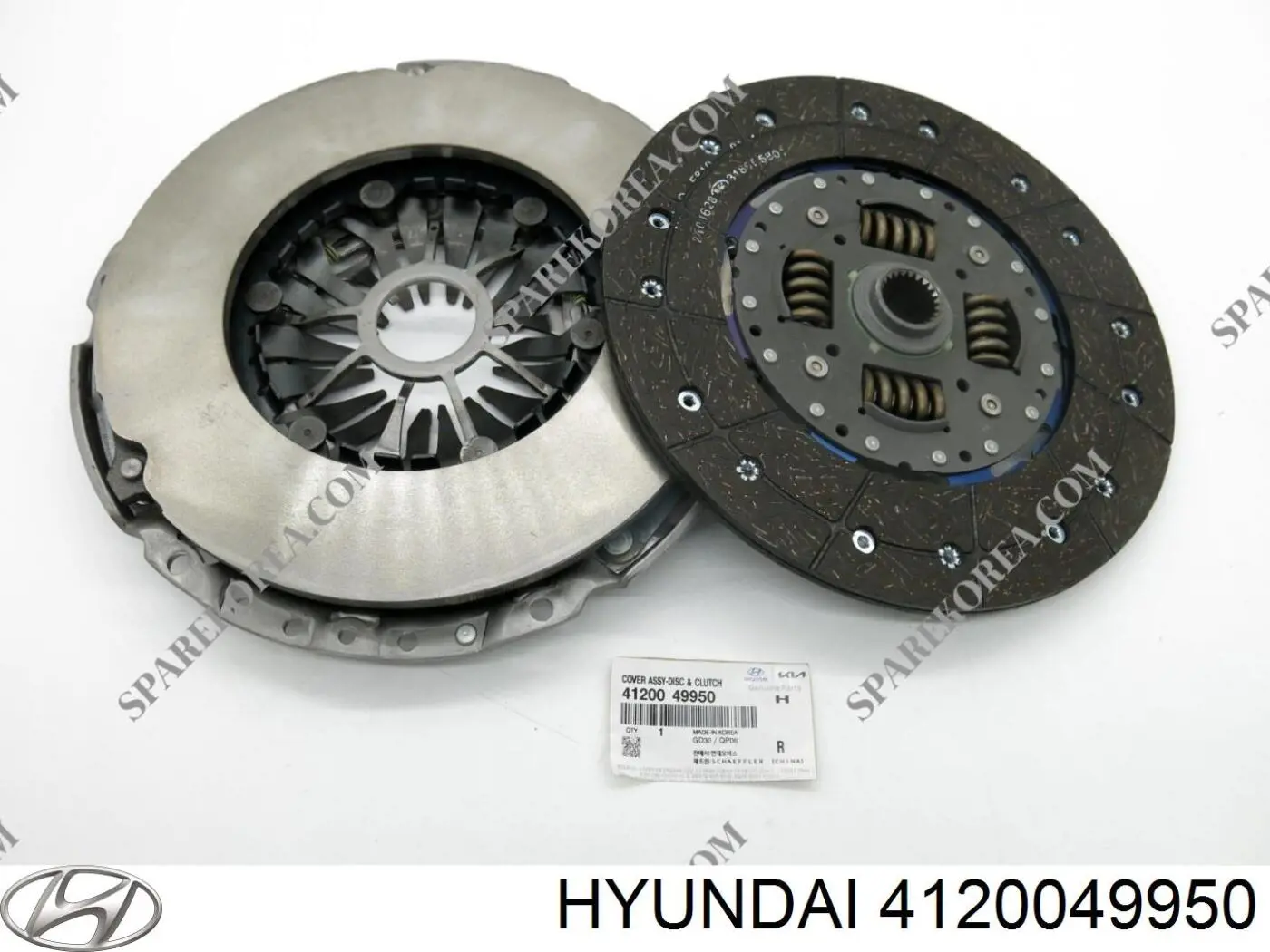 4120049950 Hyundai/Kia kit de embrague (3 partes)