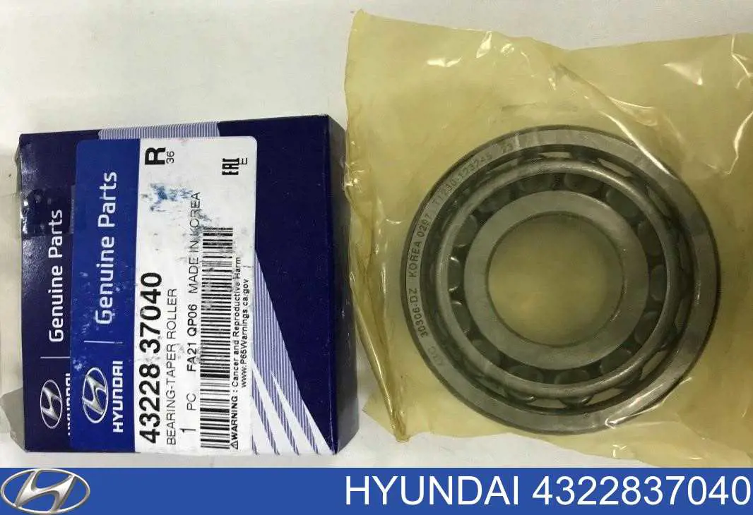 4322837040 Hyundai/Kia cojinete, árbol intermedio