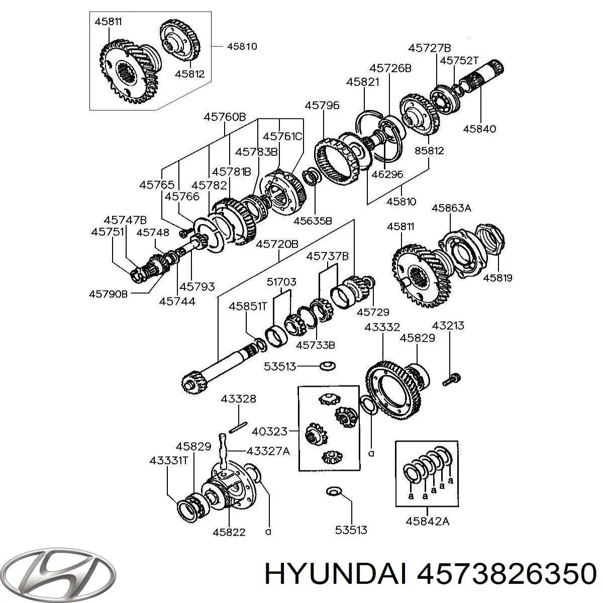  Rodamiento caja de cambios para Hyundai Creta 