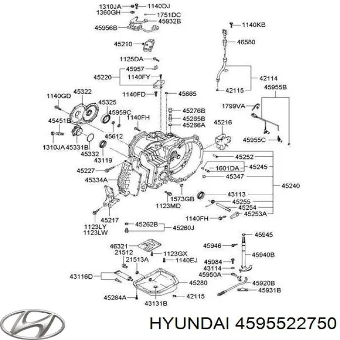  Sensor de velocidad para Hyundai Accent 