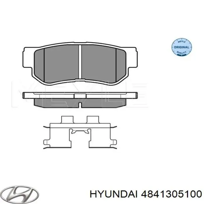 4841305100 Hyundai/Kia pastillas de freno traseras