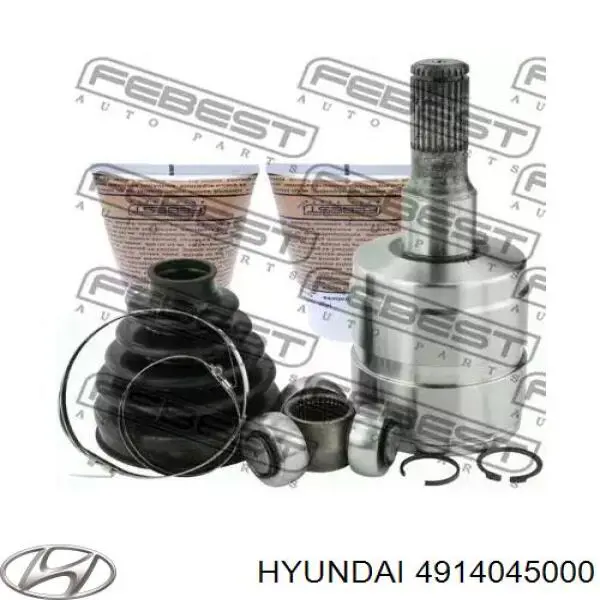 491404A400 Hyundai/Kia cruceta de árbol de cardán trasero