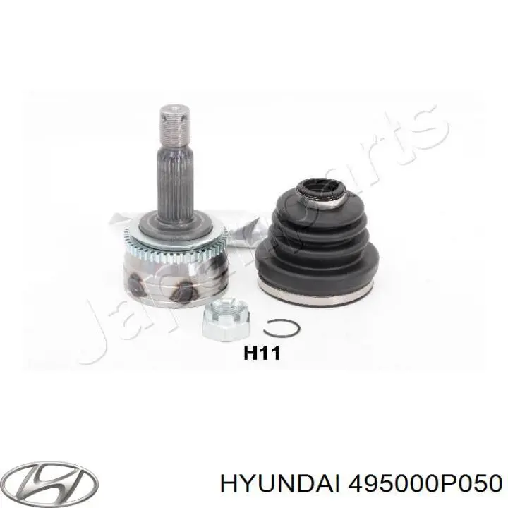 495000P050 Hyundai/Kia árbol de transmisión delantero derecho