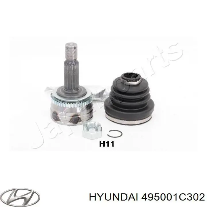 49500-1C302 Hyundai/Kia árbol de transmisión delantero izquierdo