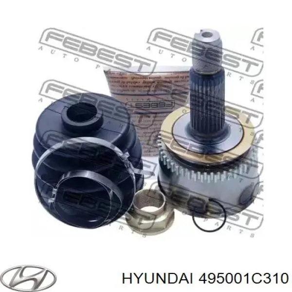  Árbol de transmisión delantero derecho para Hyundai Getz 