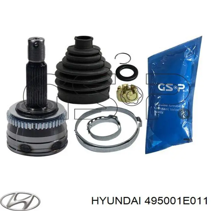 495001E011 Hyundai/Kia árbol de transmisión delantero izquierdo