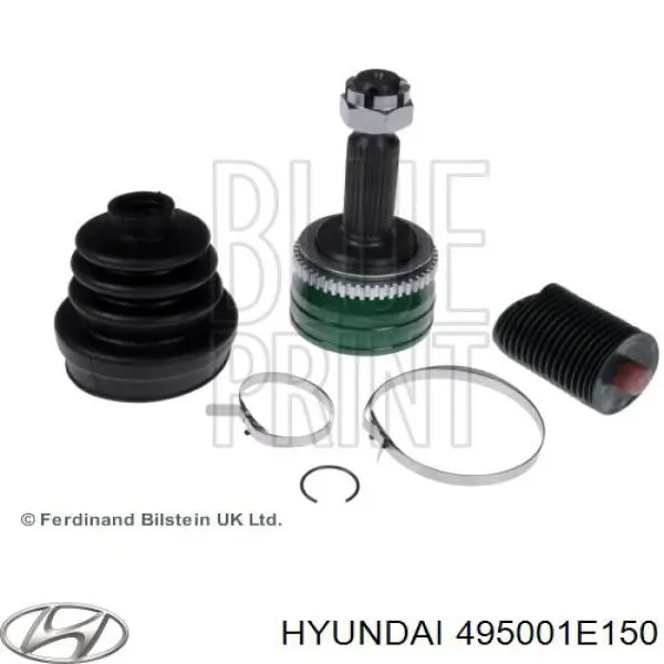 495001E150 Hyundai/Kia árbol de transmisión trasero derecho