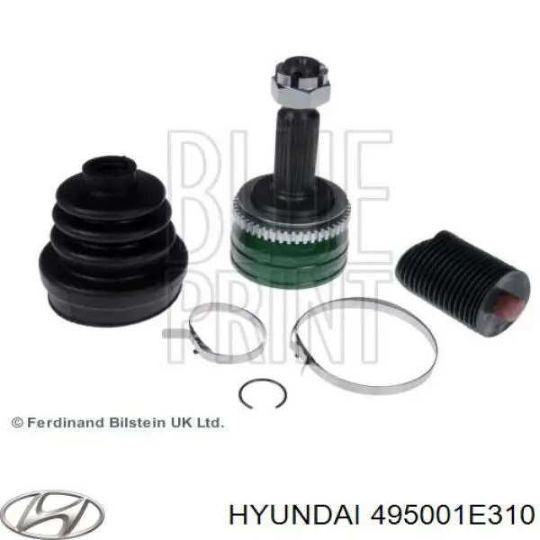 495001E310 Hyundai/Kia árbol de transmisión delantero izquierdo