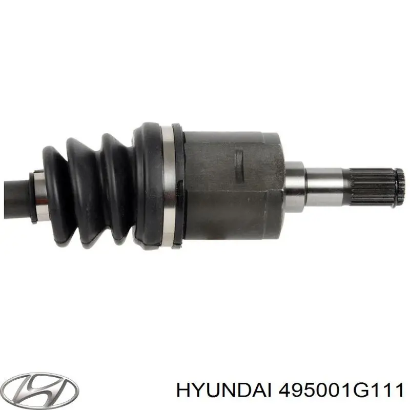 495001G111 Hyundai/Kia árbol de transmisión delantero izquierdo