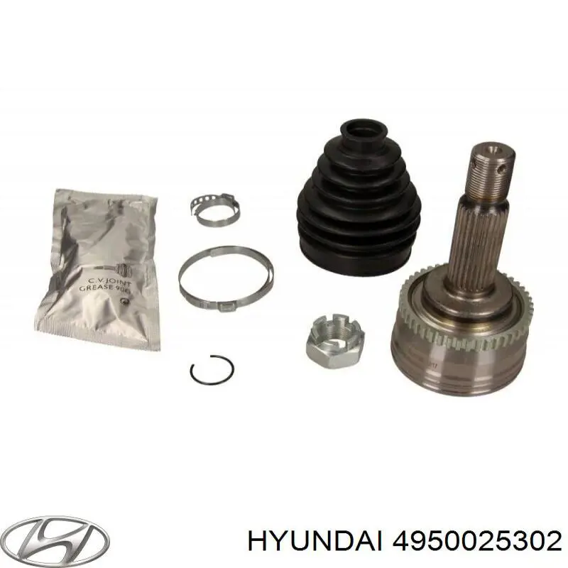 4950025302 Chrysler árbol de transmisión delantero izquierdo