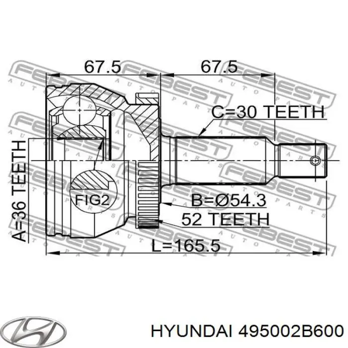 495002B600 Hyundai/Kia 