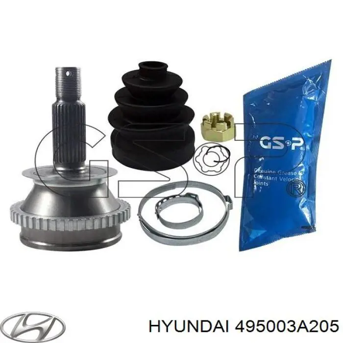 495003A205 Hyundai/Kia árbol de transmisión delantero izquierdo