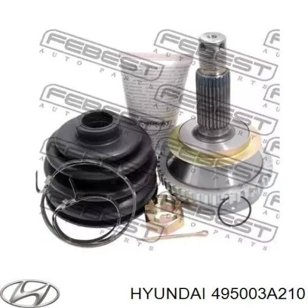 495003A210 Hyundai/Kia árbol de transmisión delantero izquierdo