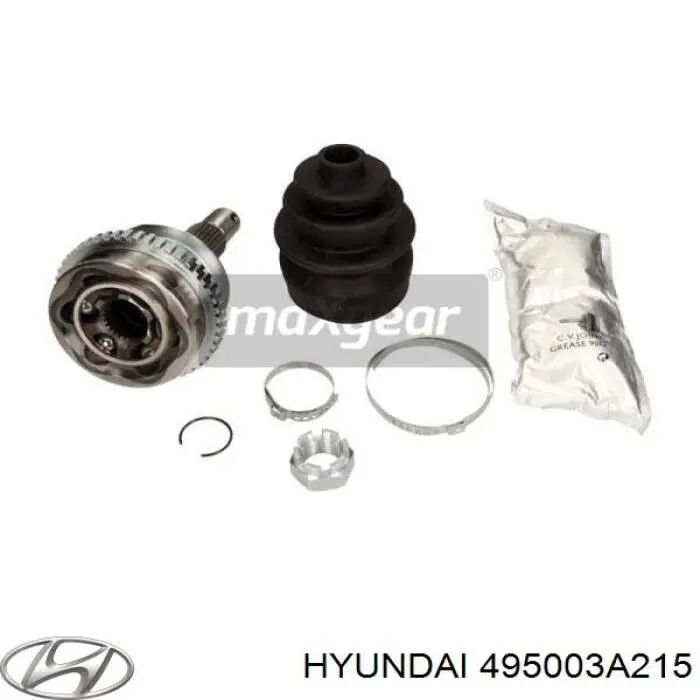 495003A215 Hyundai/Kia árbol de transmisión delantero izquierdo