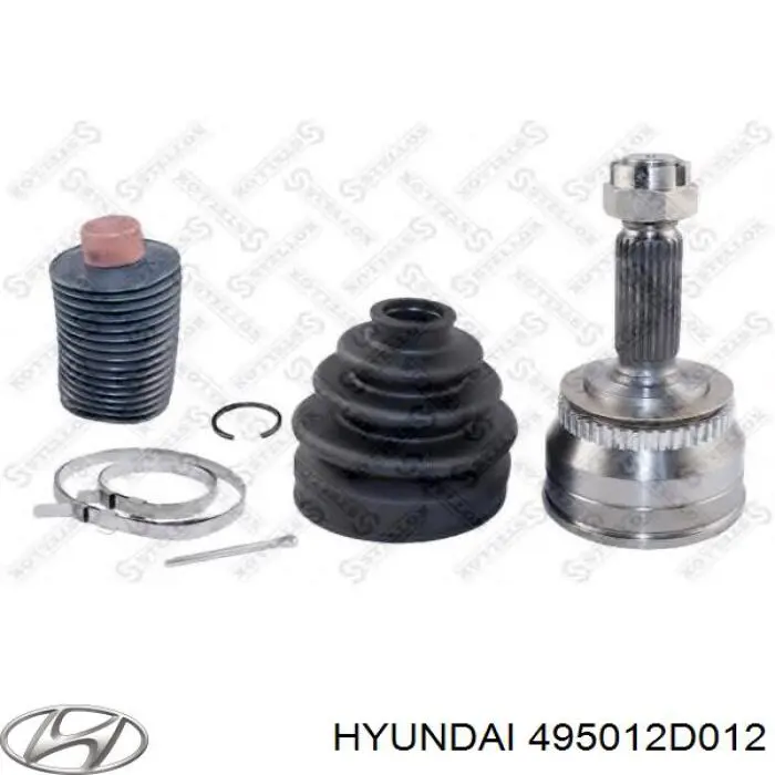 495012D012 Hyundai/Kia árbol de transmisión delantero izquierdo