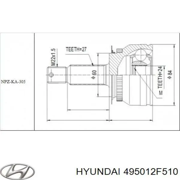 495012F510 Hyundai/Kia 