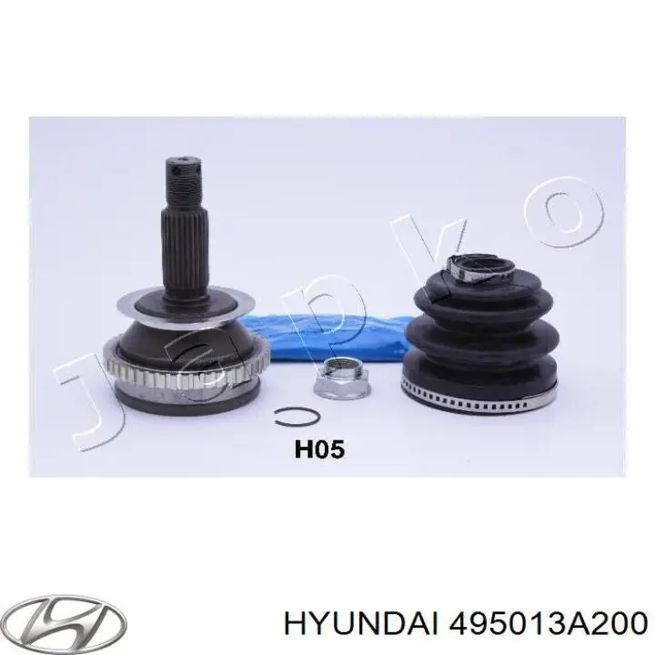 495013A200 Hyundai/Kia árbol de transmisión delantero izquierdo