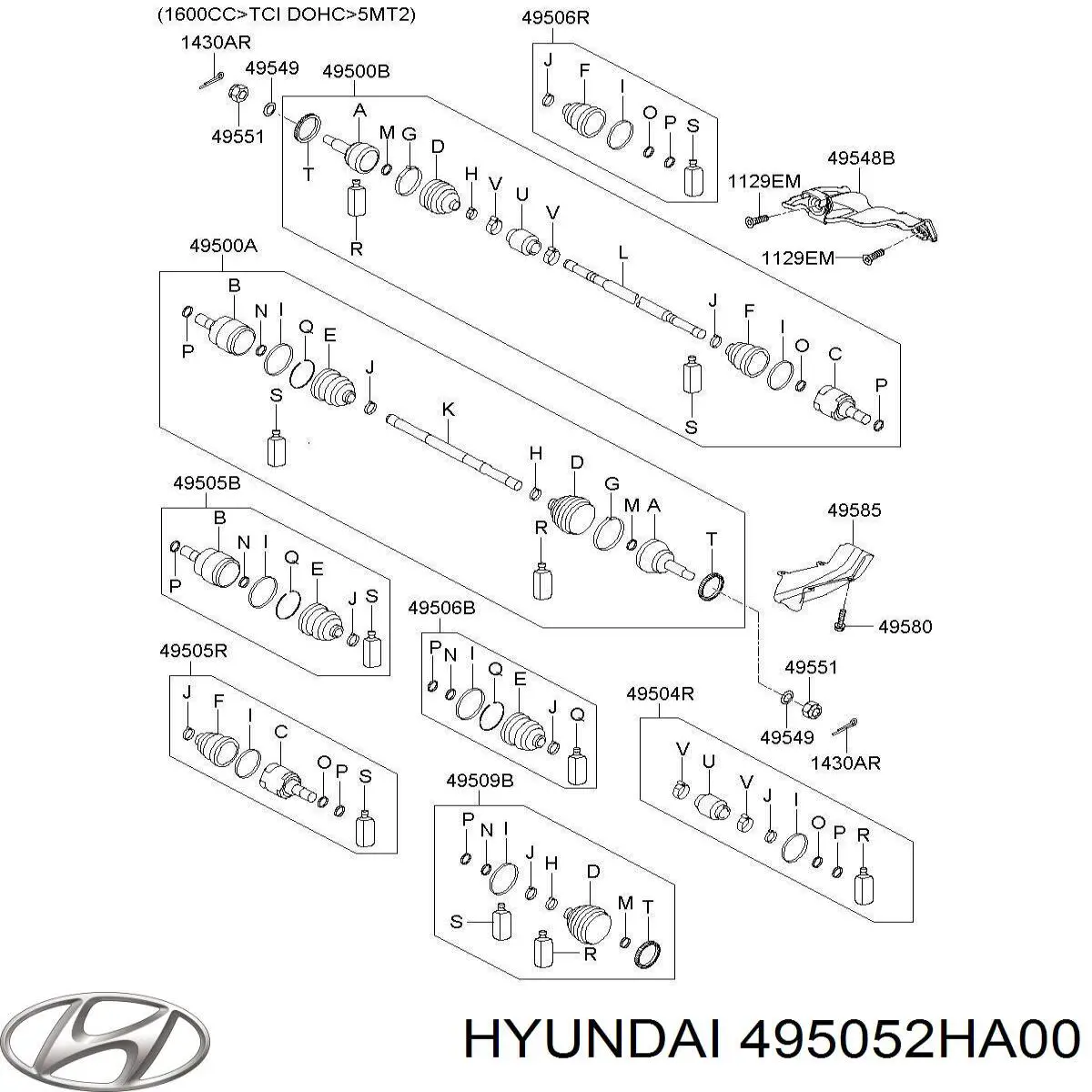 495052HA00 Hyundai/Kia 