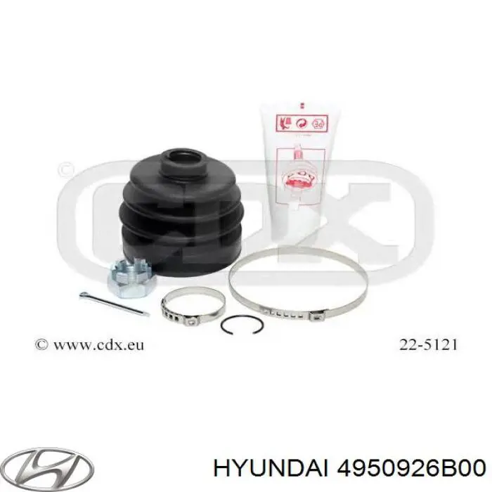 4950926B00 Hyundai/Kia fuelle, árbol de transmisión delantero exterior